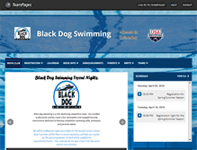 Tablet Screenshot of blackdogswimming.org